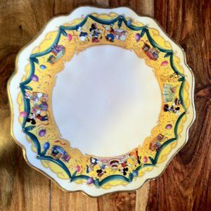 1991 Lenox Mickey Animated Cake Plate New Old Stock